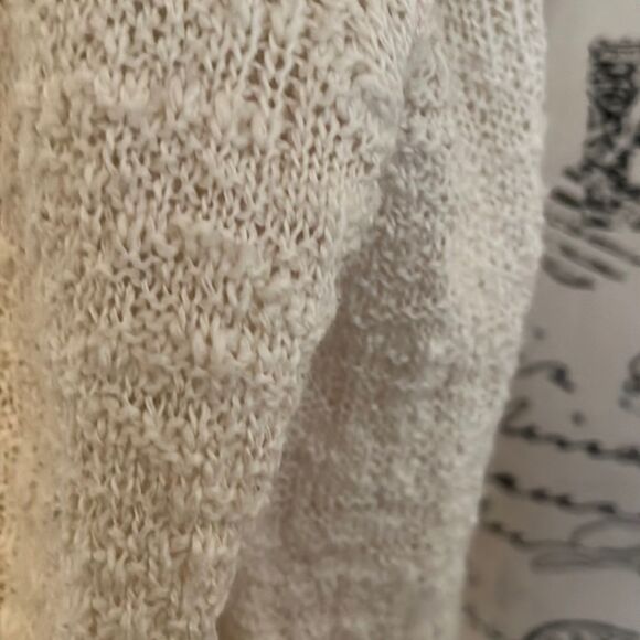 Free People Off White Sweater Cardigan Casual Feminine Academia Work Office - Picture 9 of 13